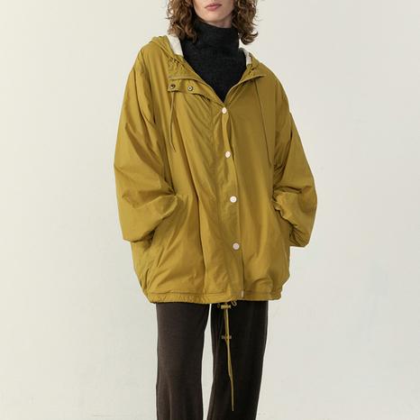 Khaki Short Parka Jacket