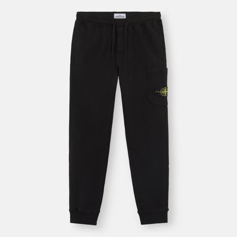 Navy Badge Drawstring Cotton Joggers