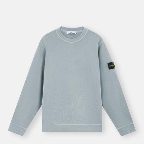 Grey Crew Neck Cotton Sweatshirt