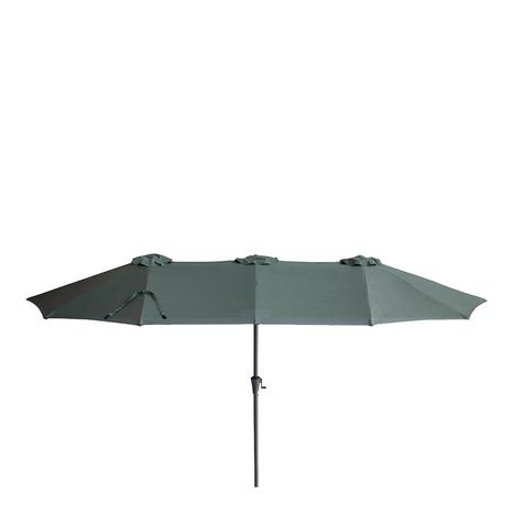 Capri 2.2x4M Rectangular Parasol, Oil Green
