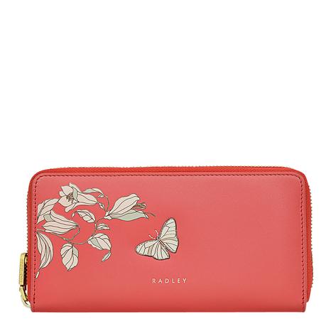 Lava Butterfly Large Zip Around Matinee Wallet