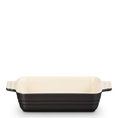 Satin Black Rectangle Dish, 18cm