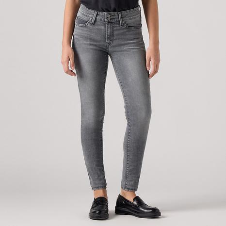 Grey 711™ Double Button Skinny Stretch Jeans