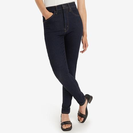 Retro Black High Skinny Stretch Jeans
