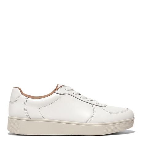 White Rally Leather Panel Trainers