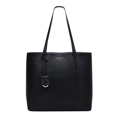 Black Museum Street Large Open Top Tote