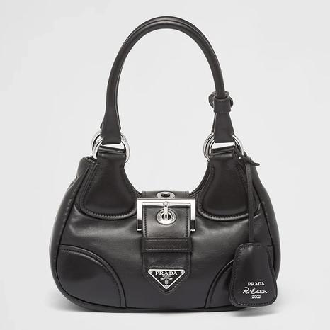 Prada Women's Black Moon Padded Shoulder Bag