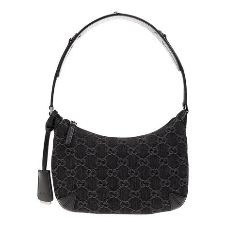 Black Horsebit Slim Small Shoulder Bag