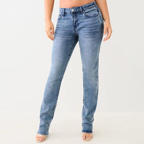 Mid Blue Billie Straight Jeans