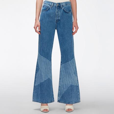 Blue Stare Easy Flare Stretch Jeans