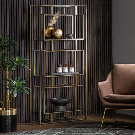 Marlowe Open Display Bronze 800x300x1650mm