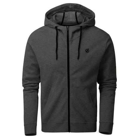 Full Zip Hoodie Modulus Cotton Charcoal Grey