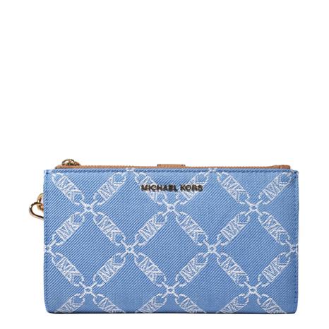 Blue Denim Jet Set Wristlet