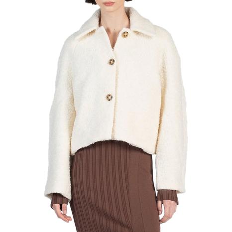 Off White Bouclé Jacket