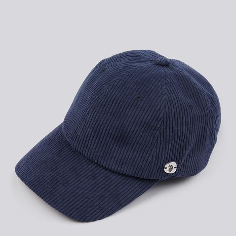 Navy Corduroy Casual Cotton Cap