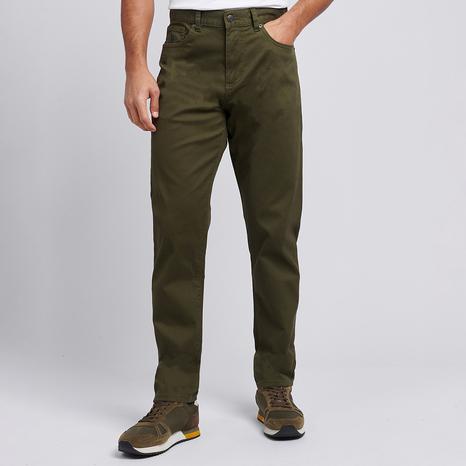 Khaki Bedford Cotton Cord Trousers