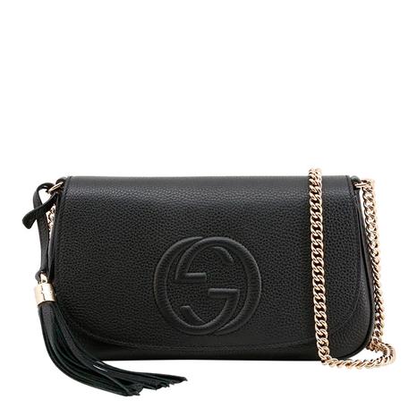 Black Gucci Soho Cellarius Shoulder Bag