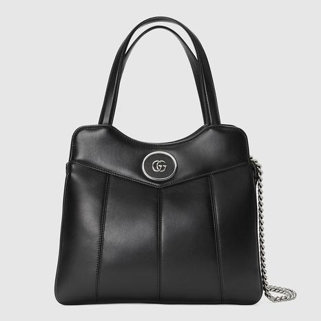 Black Petite GG Small Tote Bag