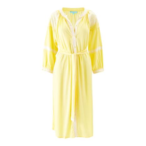 Ally Dress Yellow/White