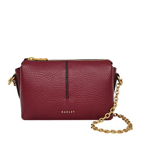 Cranberry Mini Hillgate Place Chain Zip-Top Crossbody Bag