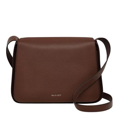 Walnut Medium Westwell Lane Flapover Crossbody Bag