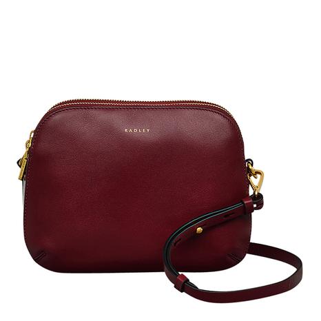 Cranberry Medium Dukes Place Icon Zip-Top Crossbody Bag