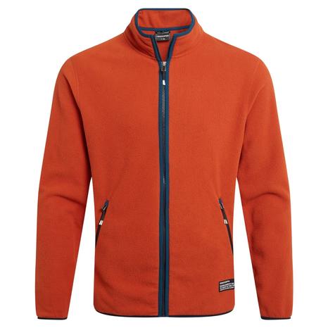 Fleece Jacket Recycled Polyester Carnelian/Orange