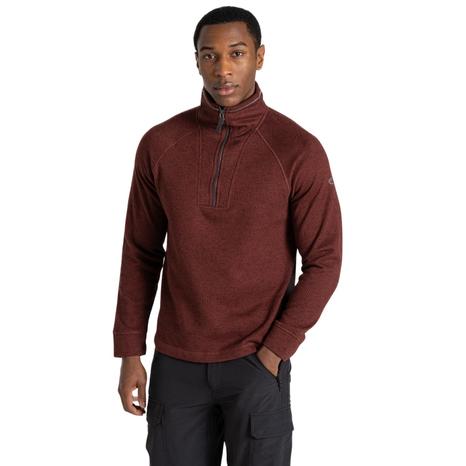 Fleece Top Wole Recycled Polyester Axinite Red Marl
