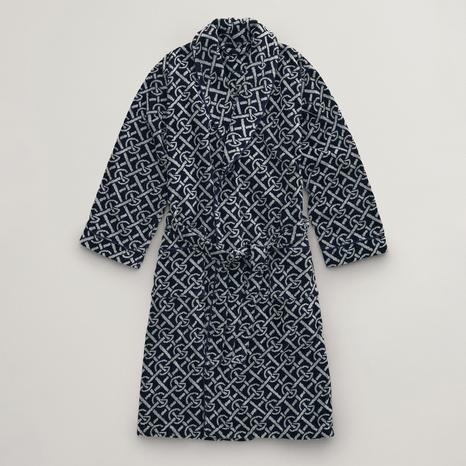 G-Pattern Medium Robe, Evening Blue