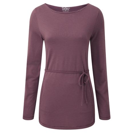 Womens/Ladies Fairview Tunic Long Sleeve Top Rosehip Pink Combo