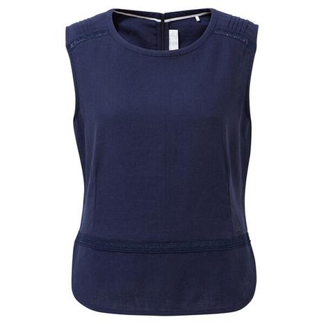Vest Bonita Linen Blue Navy