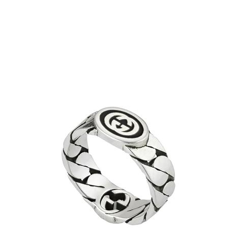 926 sterling silver Gucci Interlocking G Enamel Ring