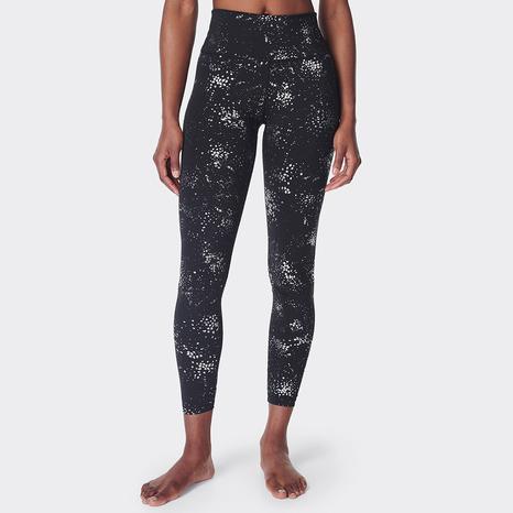 Glow Sparkle 7/8 Workout Legging - Black Fragment Foil Print