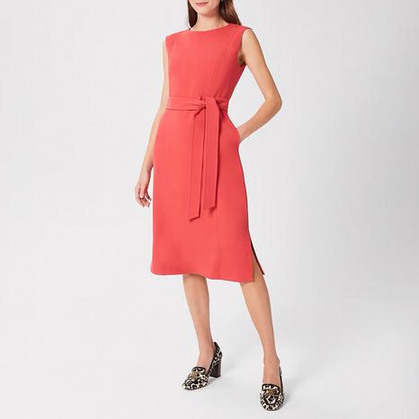 Coral Fenella Belted Dress