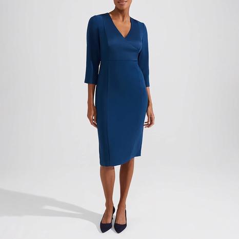 Blue Saige Midi Dress