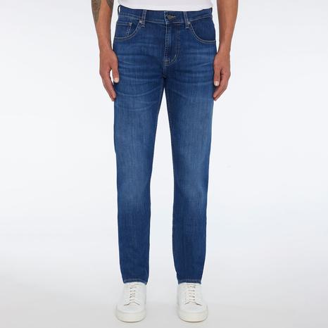 Dark Blue Slimmy Tapered Stretch Jeans