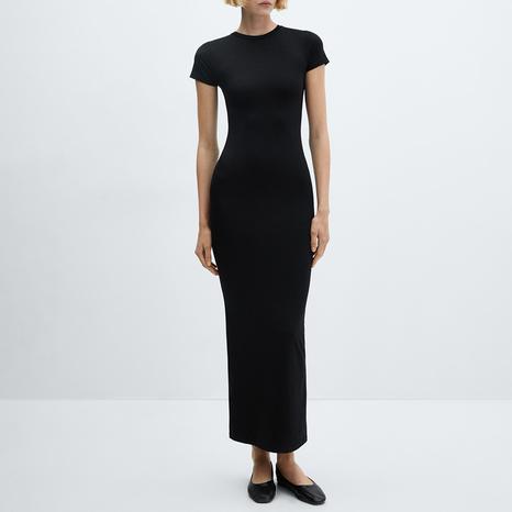 Black Short Sleeved Dress