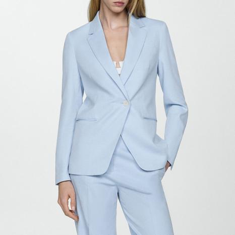 Sky Blue Lyocell Suit Jacket