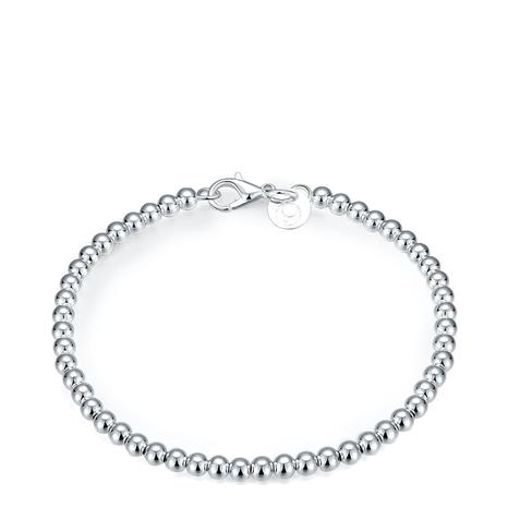 Silver Plated Bead Bracelet