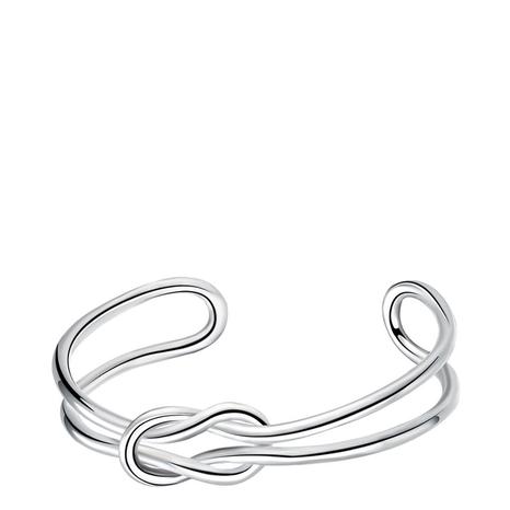 Sterling Silver Silver Tie Bracelet