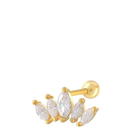 Gold Plated Swarovski Crystal Stud Earrings