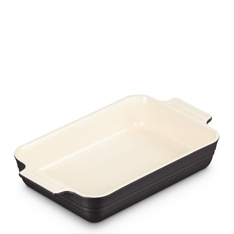 Satin Black Rectangle Dish 25cm