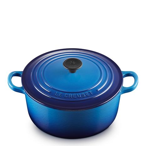 Azure Blue Round Casserole Dish, 22cm