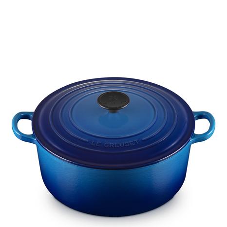 Azure Blue  Round Casserole Dish, 26cm