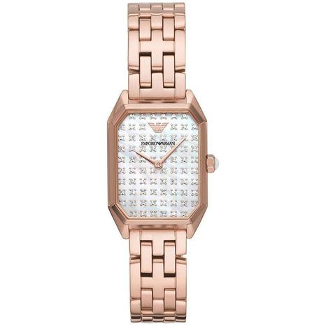 Emporio Armani AR11389 Two Hand Rose Gold Tone Women's Watch