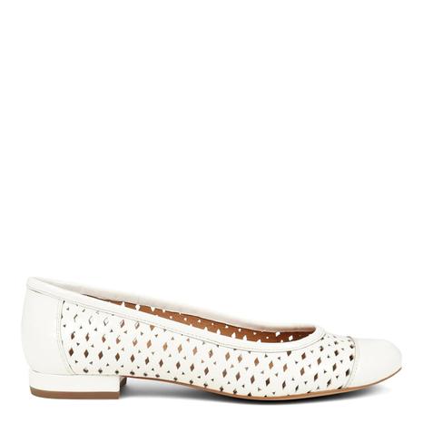 White Patent Sassi Ballet Pump