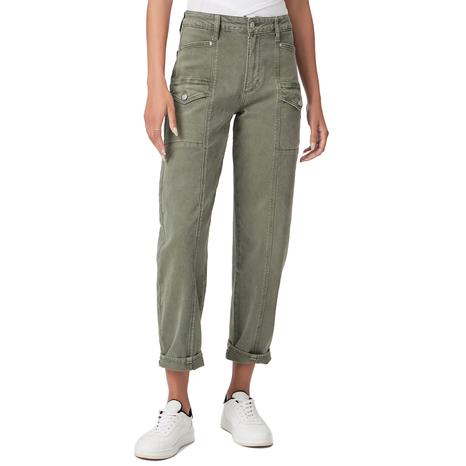 Khaki Alexis Crop Cargo Trousers