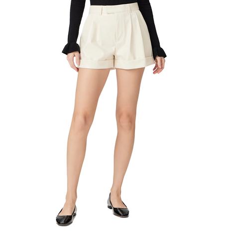 Ecru Pleated Bistro Short