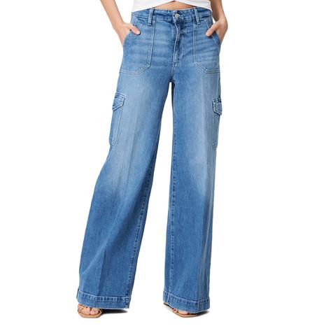 Mid Blue Harper Utility Cargo Jeans