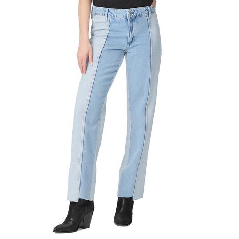 Light Blue Wash Noella Raw Hem Jeans